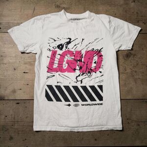 LGND Supply Co T-Shirt Men's XS White Logo Graphic Crew Streetwear Motorsports